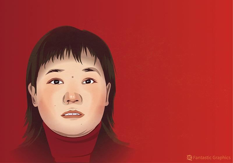 A portrait of Hu Youping, the Chinese woman who courageously intervened on July 24, 2024, to prevent a criminal from harming a Japanese mother and child in Suzhou, Jiangsu province. [Photo/VCG]